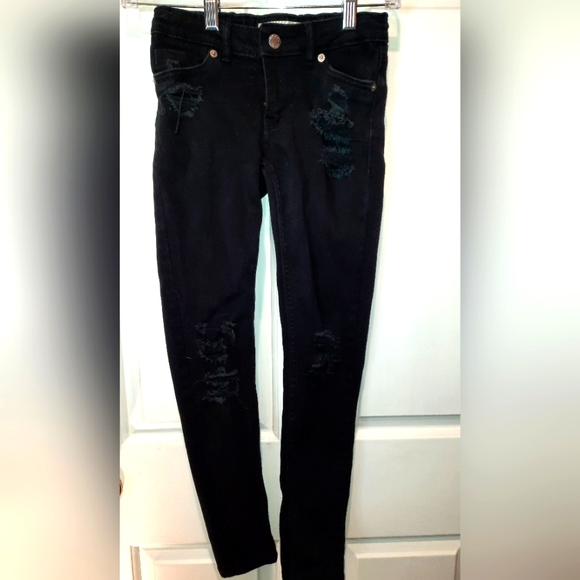 Levi's Strauss 710 Super Skinny Black Denim Jeans size 10 - Picture 1 of 13